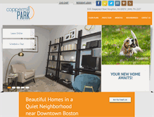 Tablet Screenshot of coppermillpark-apts.com